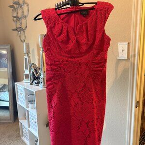 Red Adrianna Papell Dress